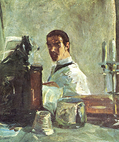 Self-Portrait in Front of a Mirror Henri de Toulouse-Lautrec